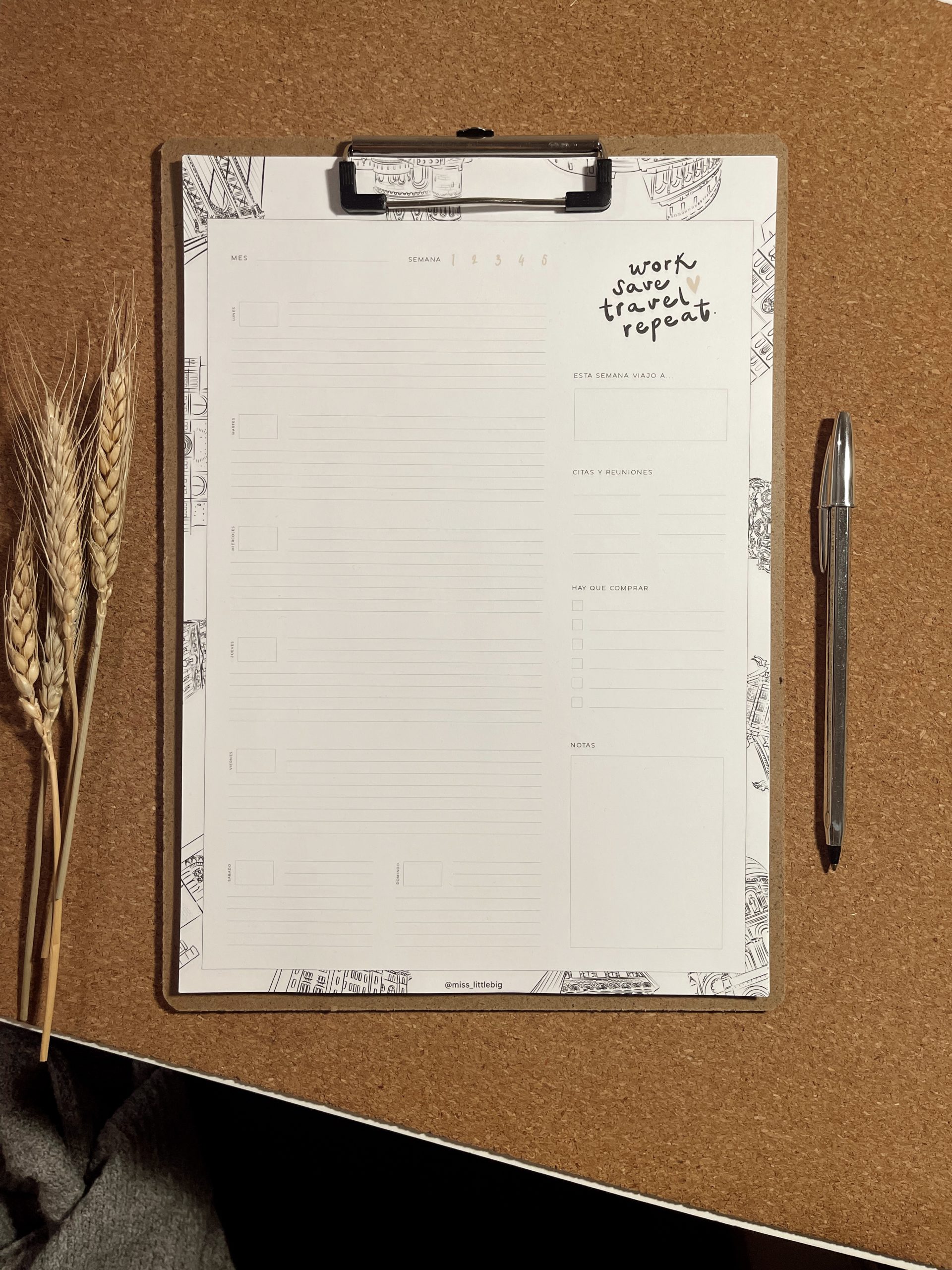 planner viajero